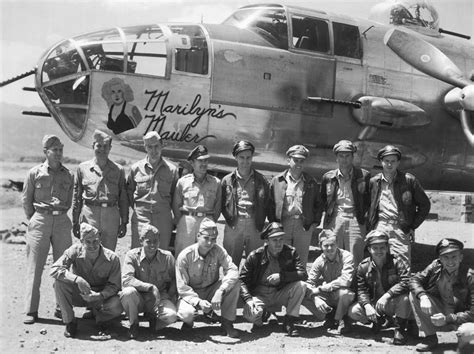 B-25 Bomber And Crew Photograph by Underwood Archives - Pixels