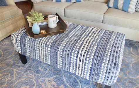 DIY Ottoman Slipcover- South House Designs