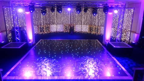 Black LED dancefloor hire and lighting Cheshire, Manchester - Hipswing