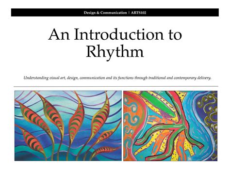 An Introduction to Rhythm in Design and Communication by Locale Media ...