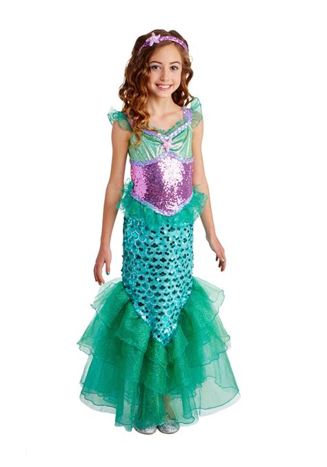 Blue Seas Mermaid Deluxe Costume for Girls