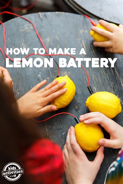 How to Make a Super Cool Lemon Battery for the Science Fair | Kids ...