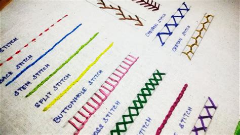 Embroidery Stitches Name Grade 8 | Hand Embroidery