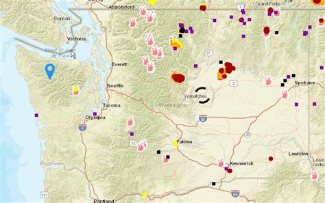 2017 Statewide Fire Map Washington - Map