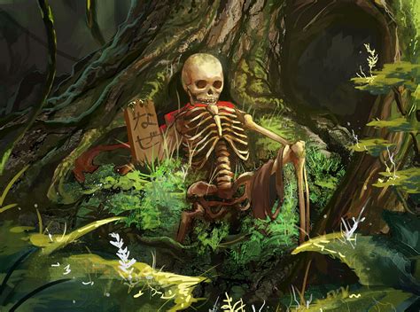 skulls, Painting, Art, Forests, Skeleton, Fantasy, Skull, Skeleton ...