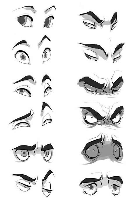 #angry #face #sketch Eyes References (Angry,focused,horrified ...