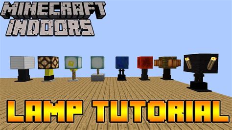 How to Make Lamps in Minecraft - Minecraft Indoors Tutorial - YouTube