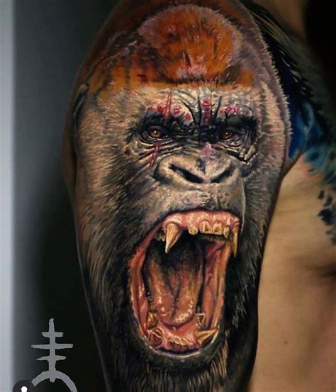 Top 30 King Kong Tattoo Design Ideas (2021 Updated) | Gorilla tattoo ...