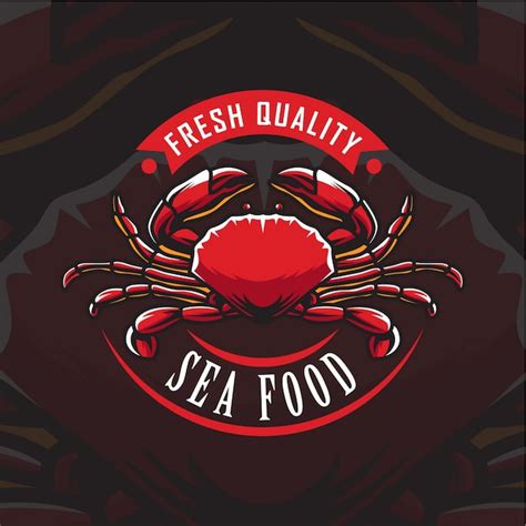 Crab seafood logo illustration | Premium Vector