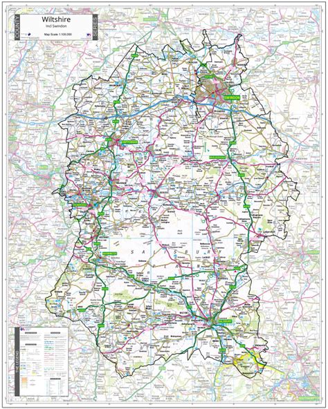 Hampshire Wiltshire Border Map - Beilul Rochette