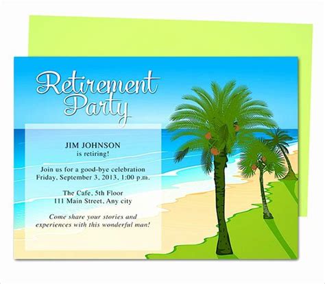 Free Retirement Party Invitations Templates Printable