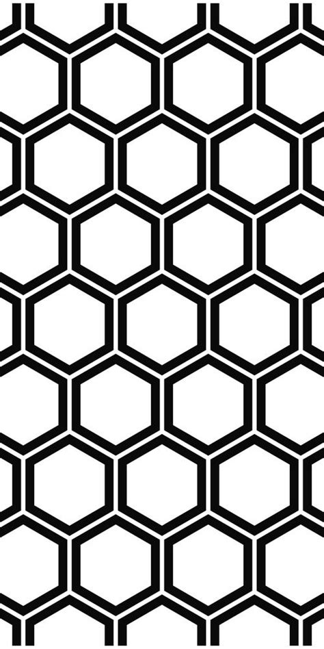 Repeat and black white hexagon pattern background #vector # ...