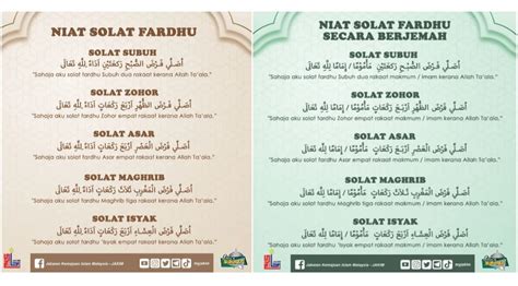 Niat Solat Dalam Bahasa Melayu - AreliabbParker