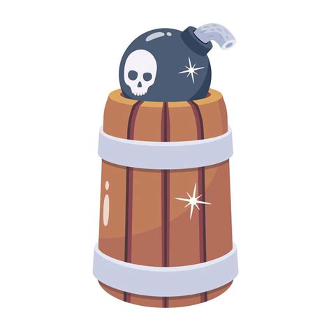 Trendy Barrel Bomb 16999785 Vector Art at Vecteezy