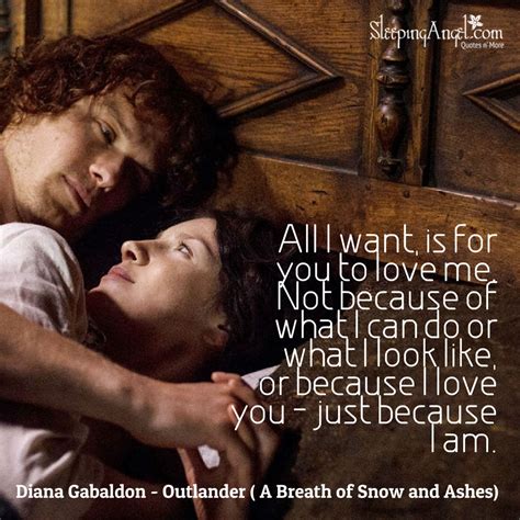 Outlander Love Quote – Sleeping Angel