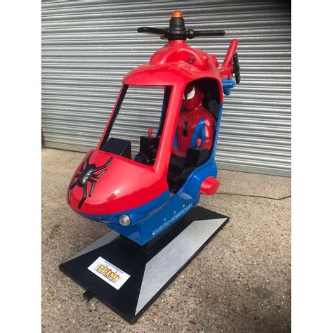 Spiderman Helicopter Kiddie Ride | Leisurematic