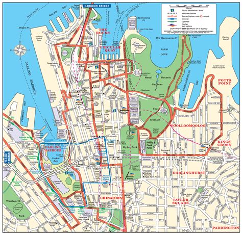 sydney-map-big.gif (1350×1302) | Sydney tourist map, Tourist map ...