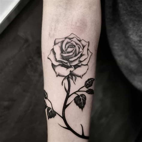 Top 61 Best Black and White Rose Tattoo Ideas - [2021 Inspiration Guide]