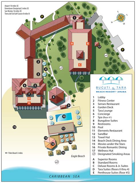 Property Map | Bucuti and Tara Beach Resort