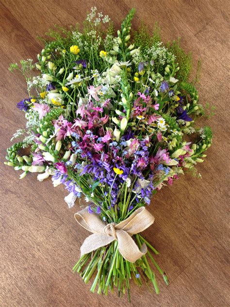 Informal Wild Flower Funeral Bouquet