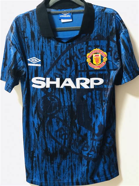 Qoo10 - ⚽️ 92/93 Retro Manchester United Away Soccer Football Jersey ...