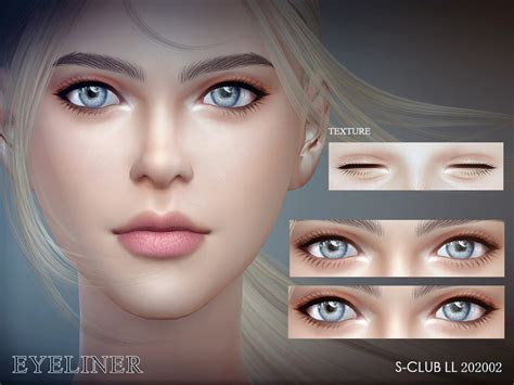 The Sims Resource - S-Club LL ts4 eyeliners 202002