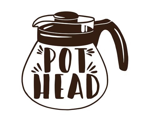 Pot Head SVG Coffee Svg Coffee Png Coffee Pot Head Svg Coffee | Etsy