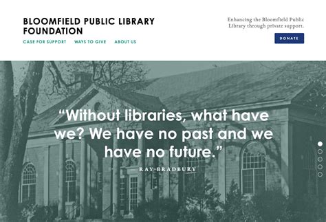 The Bloomfield Public Library Foundation