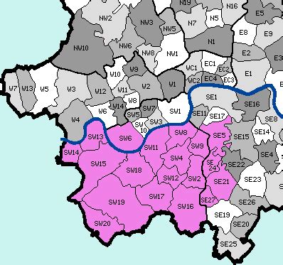 West London City Region Map | Map of London Political Regional