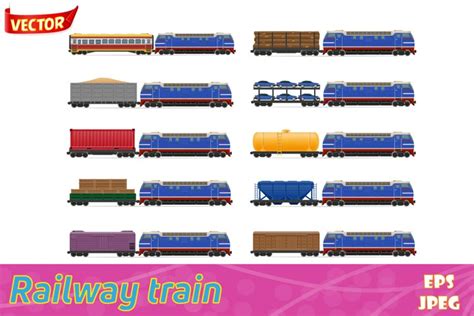 railway carriage train vector illustration (2262464)