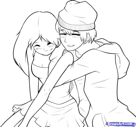 Anime Kissing Coloring Pages at GetColorings.com | Free printable ...