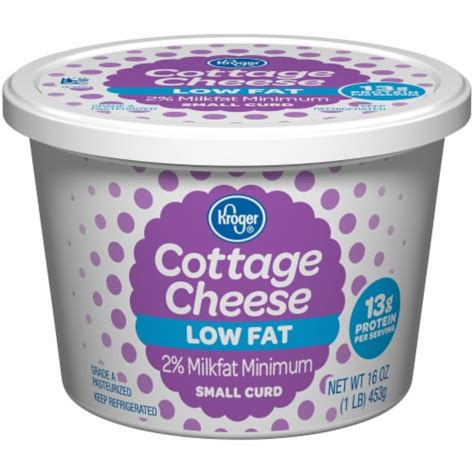 Kroger® 2% Low Fat Small Curd Cottage Cheese, 16 oz - QFC