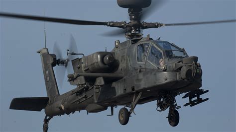 U.S. Air Force, 4K, US Army, attack helicopter, Apache AH-64, black ...