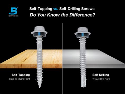 What’s the Difference Between Self-Drilling and Self-Tapping Screws?