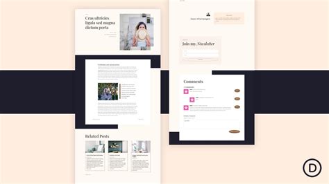 Download a FREE Blog Post Template for Divi's Fashion Designer Layout Pack