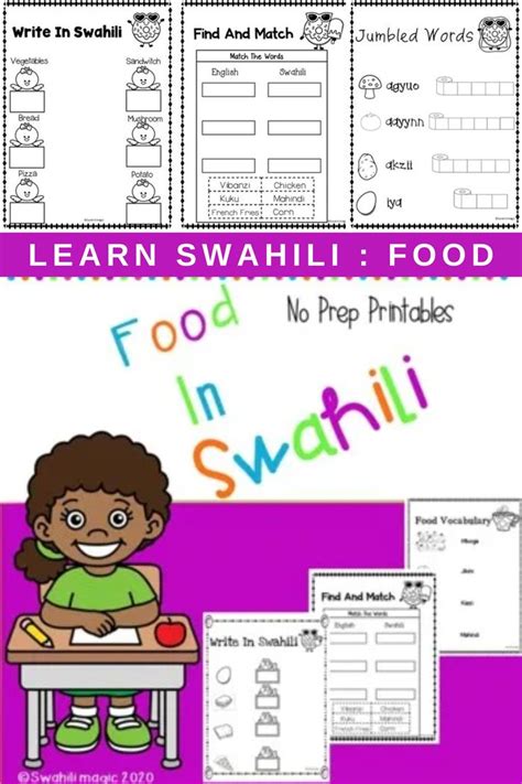 Learn Swahili : Food in 2023 | How to introduce yourself, Jumbled words ...