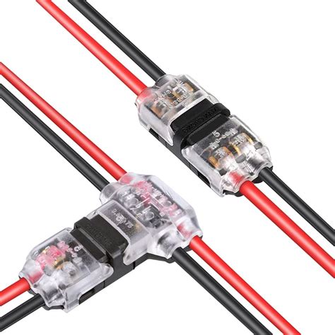 Wire Connectors No Stripping Quick Splice Wiring Connectors Fits 24-20 ...