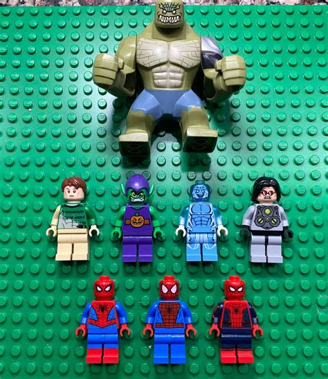 LEGO Marvel Superheroes Spider-Man Lizard Sandman Doc Ock Green Goblin ...