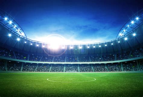 Football Field Sport Stadium Spotlight Backdrop for Photography HJ0431 ...