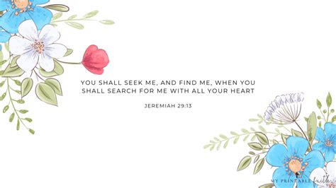 Jeremiah 29:13 - FREE Desktop Wallpaper - My Printable Faith | Free ...