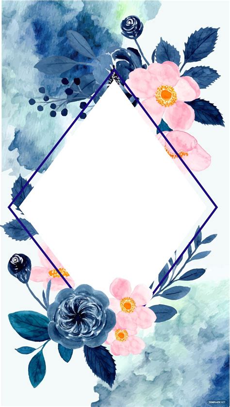 Transparent Floral Watercolor Background in JPG, SVG, Illustrator, EPS ...