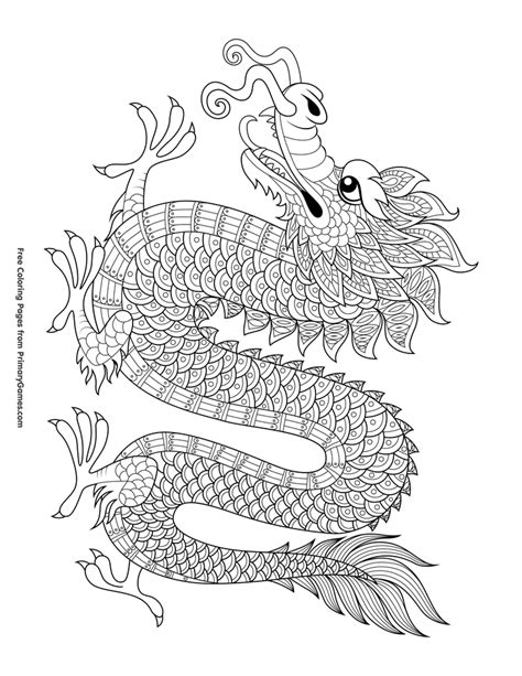 Chinese Dragon Coloring Page Free Printable Ebook Dragon Coloring Page ...