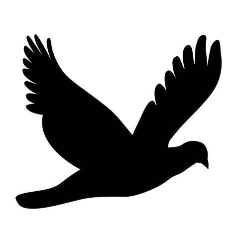 Pigeon silhouette clipart | Clipart Nepal