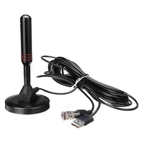 Dc 5v digital hd freeview portable tv antenna dtmb aerial dvb-t black ...