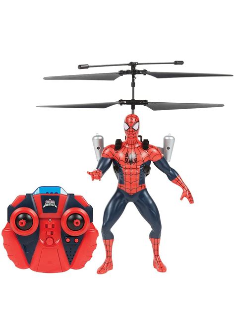 Marvel Spider-Man Flying Figure IR Helicopter - Walmart.com