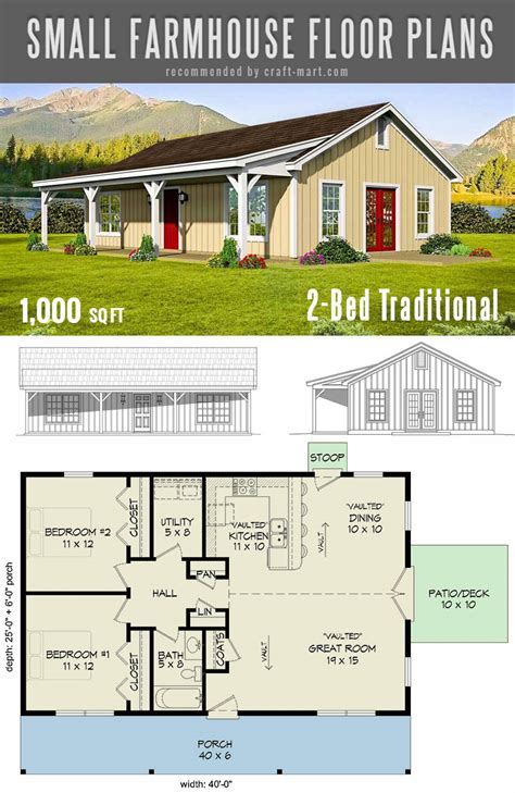 Small farmhouse plans for building a home of your dreams - Craft-Mart