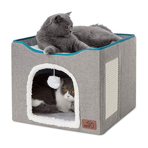 Bedsure Cat Cube, Foldable Cat Cubes for Indoor Cats, Cat House Indoor ...