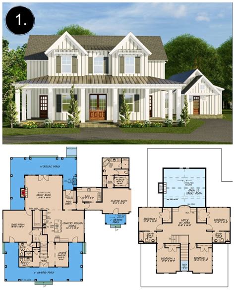 10 NEW Modern Farmhouse Floor Plans - Rooms For Rent blog