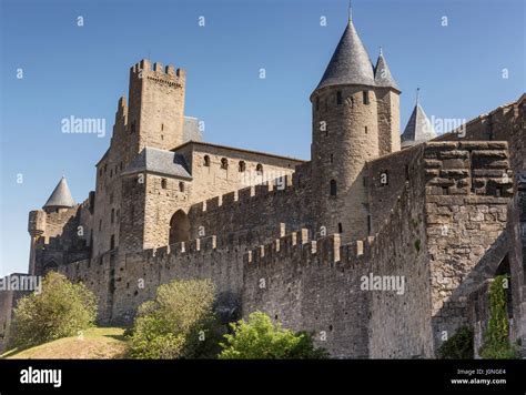 UNESCO World Heritage Site historic fortified city of Carcassonne ...