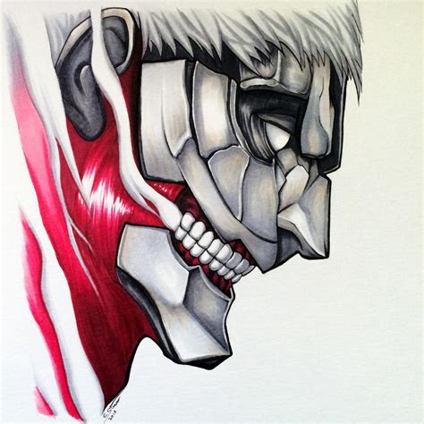 Armored Titan Copic Marker Drawing - AoT Fan Art by LethalChris on ...